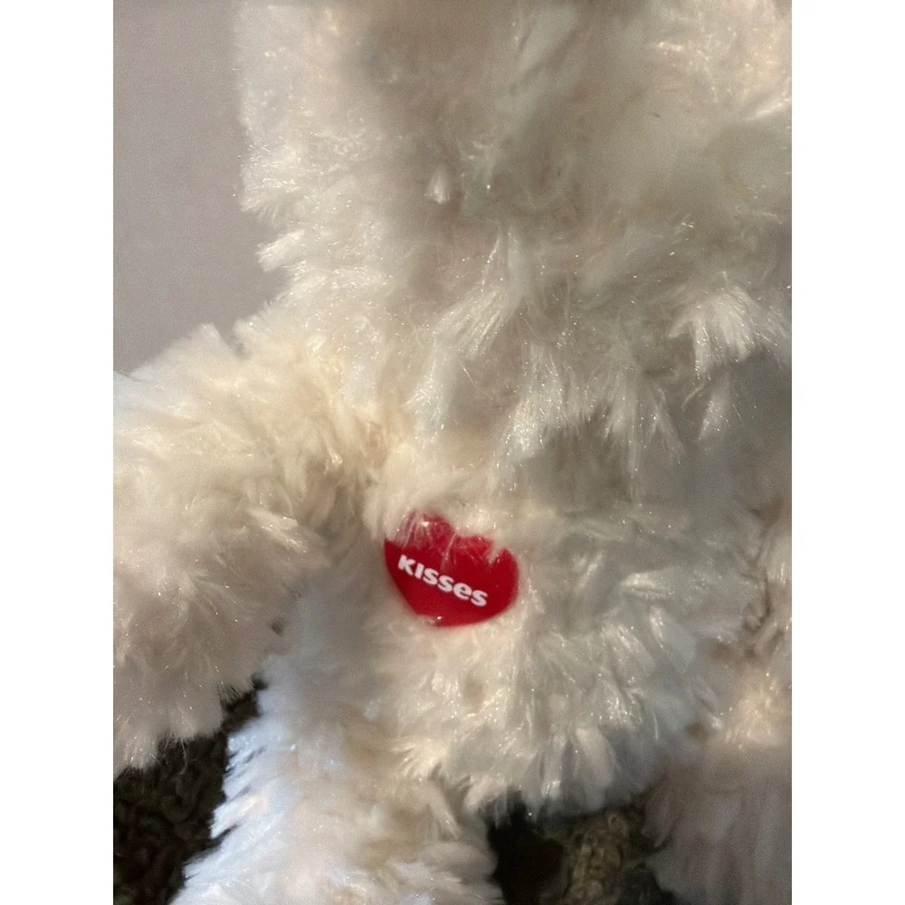 Hershey's Kisses Magnetic Kissing Teddy Bears Galerie Plush Set Cream Tan‎ Heart